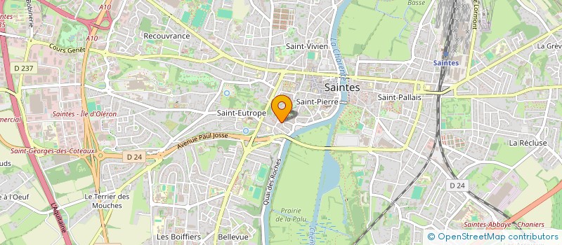 localisation de l'entreprise SCI HERRI  SAINTES