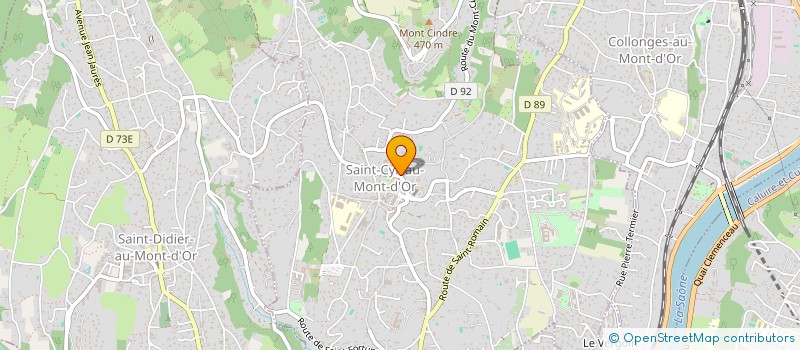 localisation de l'entreprise SCI HERRIOT LAFON  SAINT-CYR-AU-MONT-D'OR