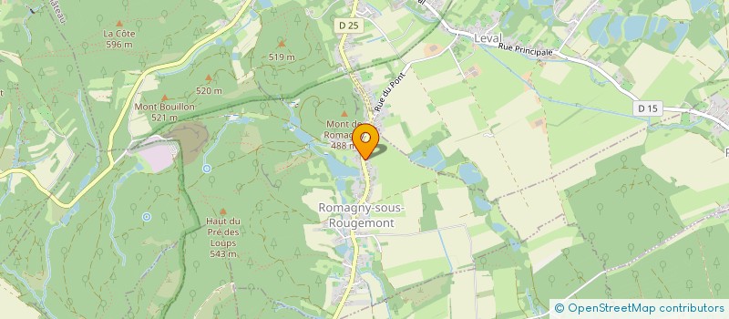 localisation de l'entreprise SCI HERRMANN PERE ET FILS à ROMAGNY-SOUS-ROUGEMONT