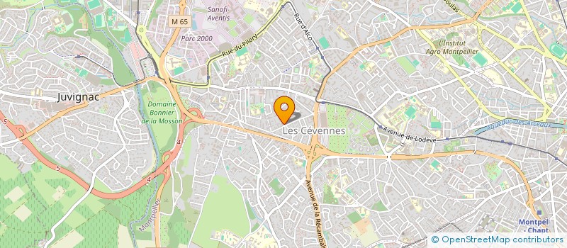 localisation de l'entreprise SCI HERSILIE à MONTPELLIER