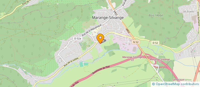 localisation de l'entreprise SCI HERSYL  MARANGE-SILVANGE