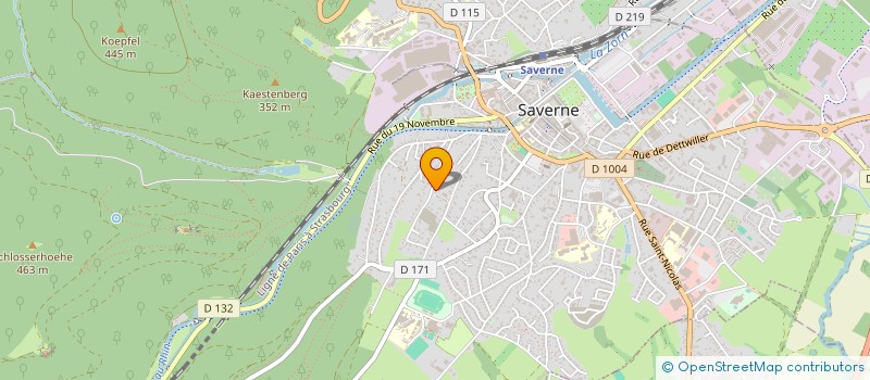 localisation de l'entreprise SCI HERTY  SAVERNE