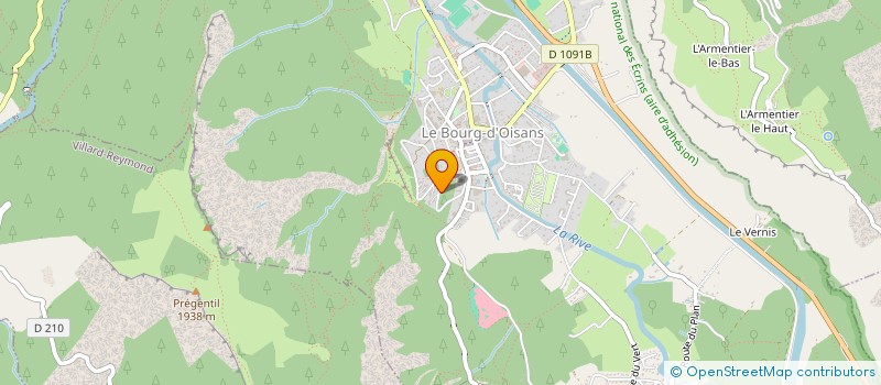 localisation de l'entreprise SCI HERVANO  LE BOURG-D'OISANS