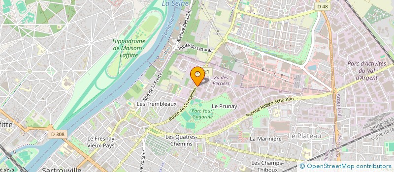 localisation de l'entreprise SCI HERVE 3000  SARTROUVILLE