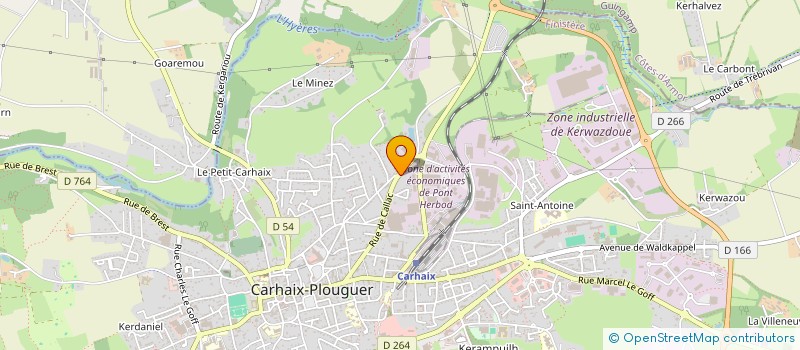 localisation de l'entreprise SCI HERVE à CARHAIX PLOUGUER