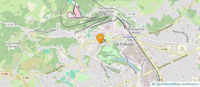 localisation de l'entreprise SCI HERVE à LE CREUSOT