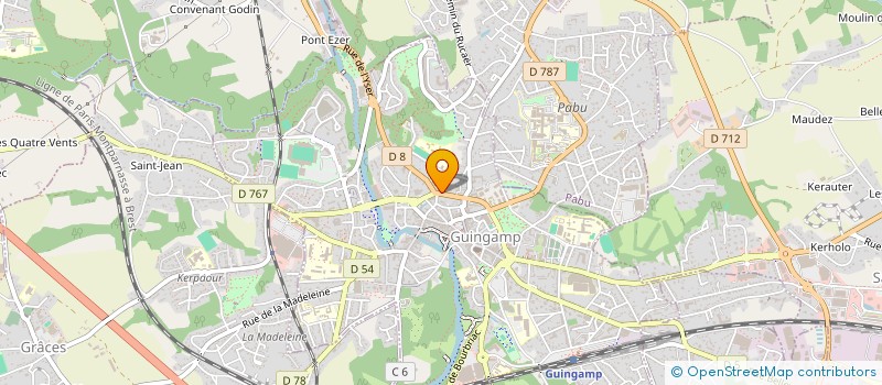 localisation de l'entreprise SCI HERVE  GUINGAMP