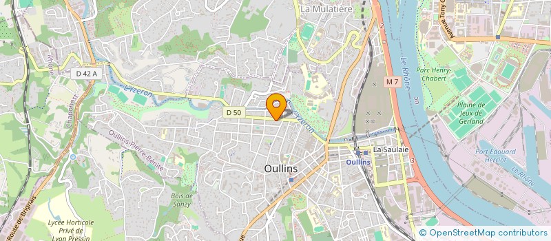 localisation de l'entreprise SCI HERVE  OULLINS-PIERRE-BENITE