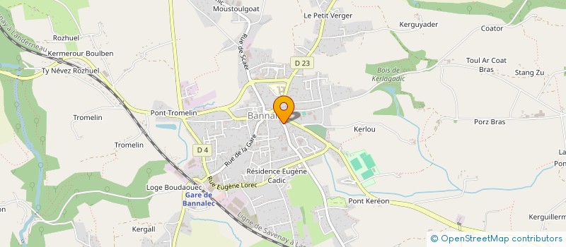 localisation de l'entreprise SCI HERVE ET FILS  BANNALEC