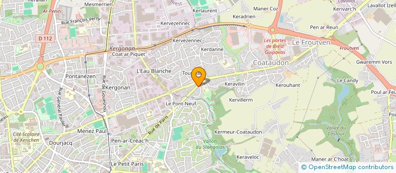 localisation de l'entreprise SCI HERVE JACOLOT  GUIPAVAS