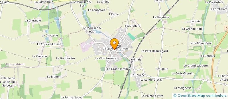 localisation de l'entreprise SCI HERVE PATRIMOINE  BAGUER-MORVAN