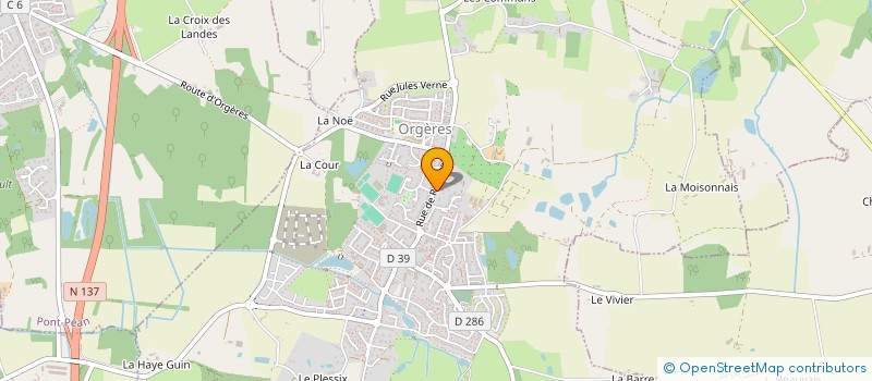 localisation de l'entreprise SCI HERY - PELLERIN à ORGERES