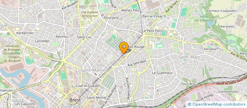 localisation de l'entreprise SCI HESITEDON  BREST