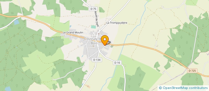 localisation de l'entreprise SCI HESLOT THOMAS  COUSSAY-LES-BOIS