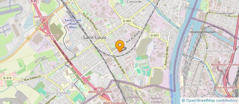 localisation de l'entreprise SCI HESPERIDES JPF  SAINT-LOUIS