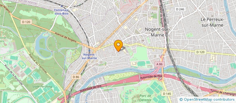 localisation de l'entreprise SCI HESPERIDES LES 3M  NOGENT-SUR-MARNE