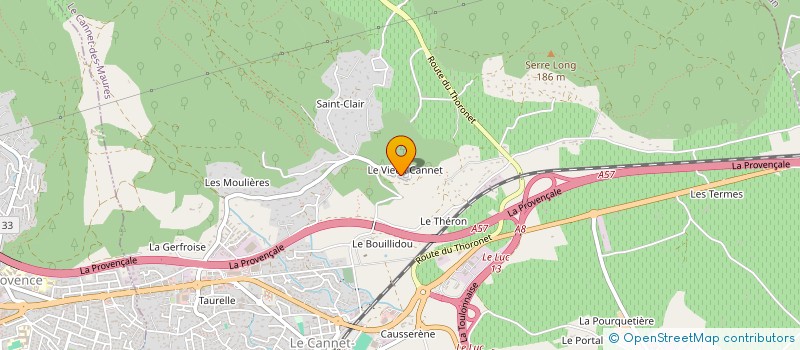 localisation de l'entreprise SCI HESTELLE  LE CANNET DES MAURES