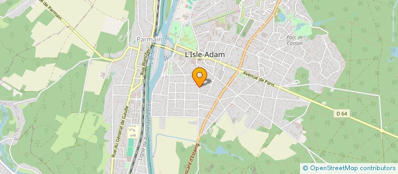 localisation de l'entreprise SCI HESTIA 2001  L'ISLE-ADAM