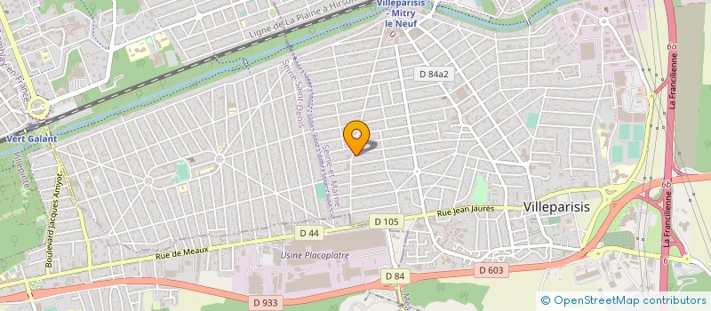 localisation de l'entreprise SCI HESTIA  VILLEPARISIS