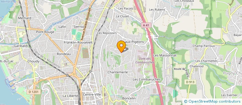 localisation de l'entreprise SCI HESTIA  AIX-LES-BAINS