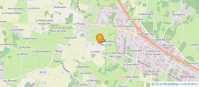 localisation de l'entreprise SCI HESTIA à COUERON