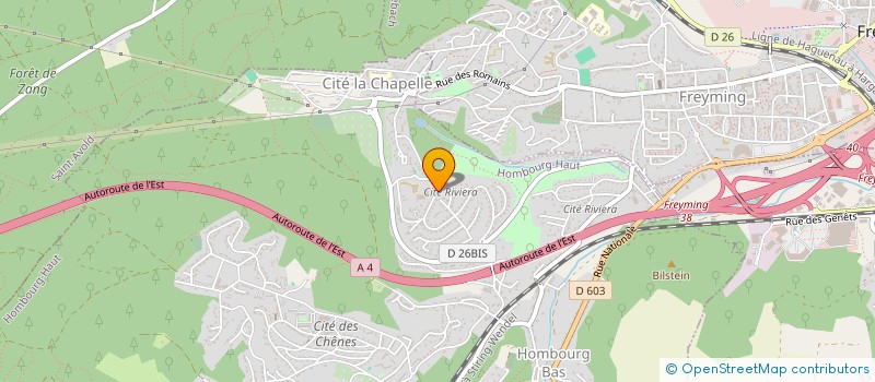 localisation de l'entreprise SCI HESTIA à HOMBOURG-HAUT