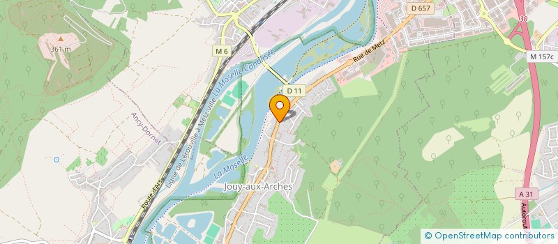 localisation de l'entreprise SCI HESTIA  JOUY-AUX-ARCHES