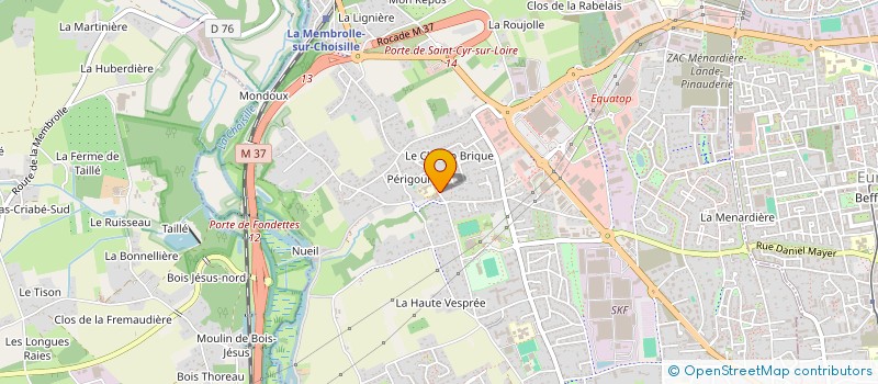 localisation de l'entreprise SCI HESTIA  SAINT-CYR-SUR-LOIRE
