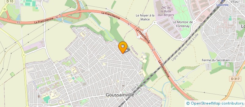 localisation de l'entreprise SCI HESTIA à GOUSSAINVILLE