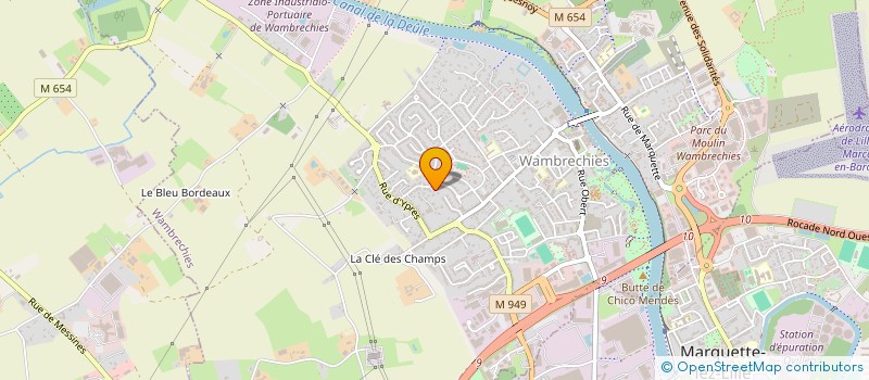 localisation de l'entreprise SCI HESTIA  WAMBRECHIES