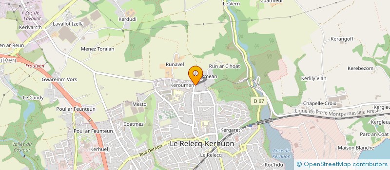 localisation de l'entreprise SCI HESTIA  LE RELECQ-KERHUON