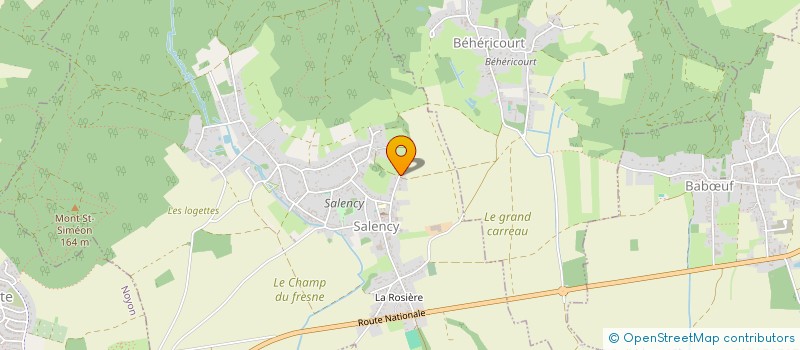 localisation de l'entreprise SCI HESTIA  SALENCY