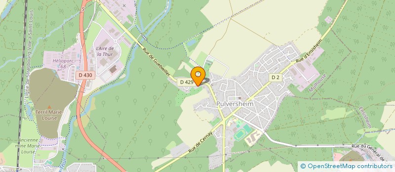 localisation de l'entreprise SCI HESTIA  PULVERSHEIM