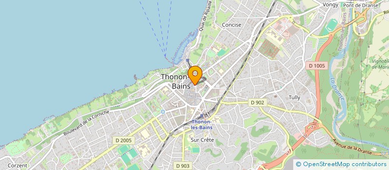 localisation de l'entreprise SCI HESTIA INVESTISSEMENT à THONON-LES-BAINS