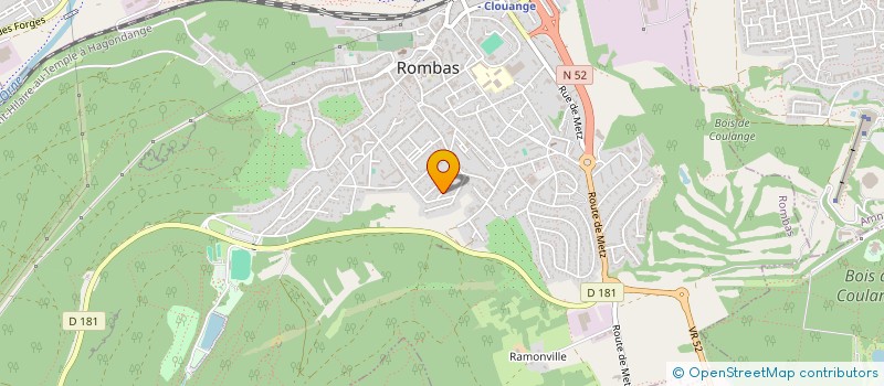 localisation de l'entreprise SCI HESTIA ROMBAS  ROMBAS