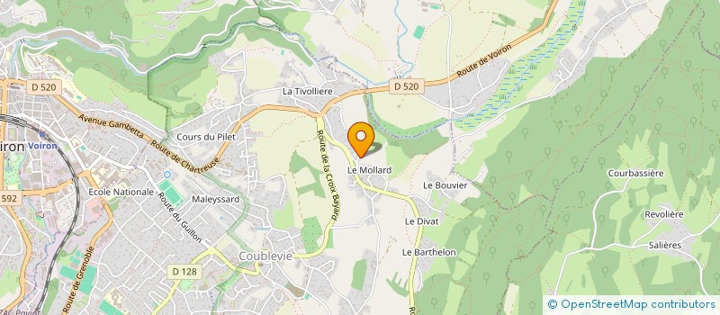 localisation de l'entreprise SCI HETREAU LES COMBES 369  COUBLEVIE