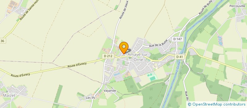 localisation de l'entreprise SCI HETTIER  AMAYE-SUR-ORNE