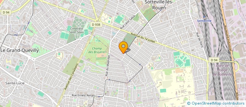 localisation de l'entreprise SCI HEUREUX QUI COMMUNIQUE  SOTTEVILLE-LES-ROUEN