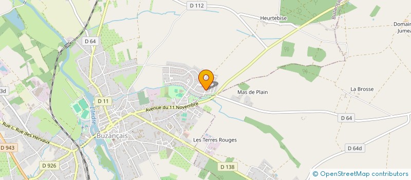 localisation de l'entreprise SCI HEURTEBISE à BUZANCAIS