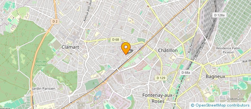 localisation de l'entreprise SCI HEURTIER  CHATILLON