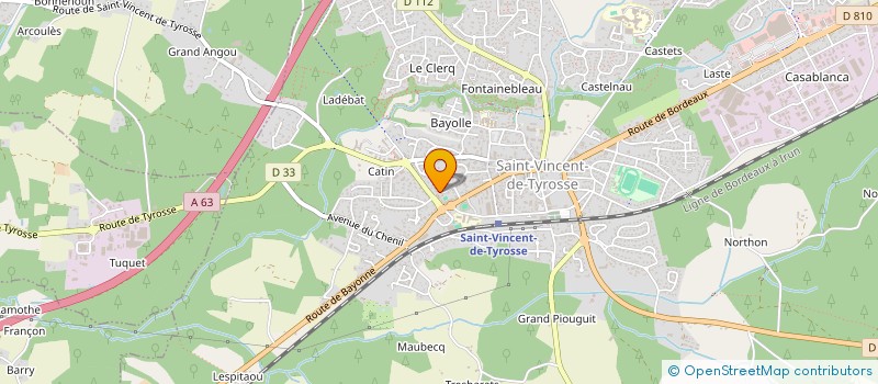 localisation de l'entreprise SCI HEUVET/PREVOT à SAINT-VINCENT-DE-TYROSSE