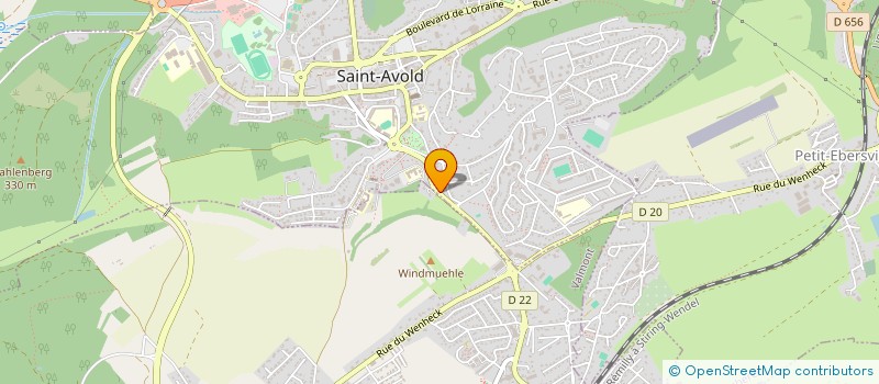 localisation de l'entreprise SCI HEVAL  SAINT-AVOLD