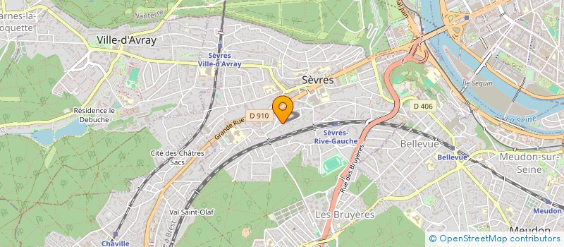 localisation de l'entreprise SCI HEVIEM à SEVRES