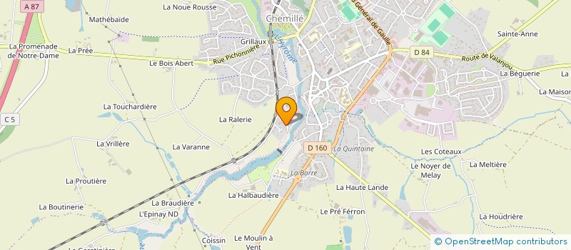 localisation de l'entreprise SCI HEXA  CHEMILLE-EN-ANJOU