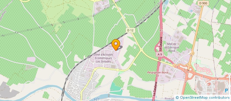 localisation de l'entreprise SCI HEXA IMMO  RIVESALTES