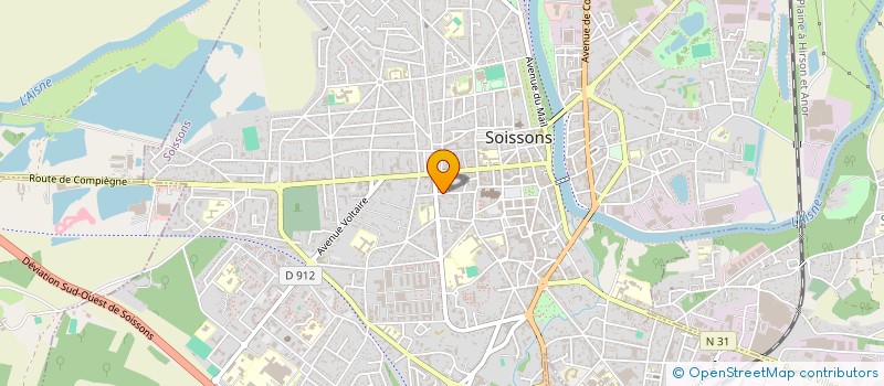 localisation de l'entreprise SCI HEXAEDRE  SOISSONS