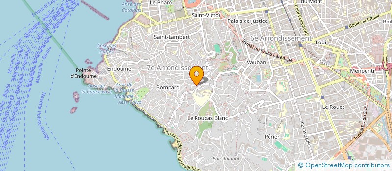 localisation de l'entreprise SCI HEXAGONE à MARSEILLE