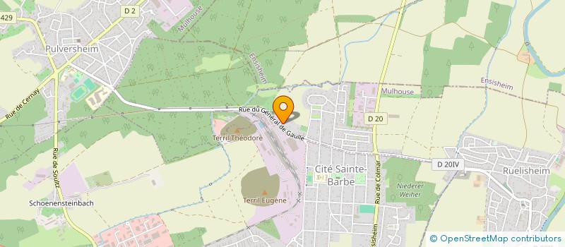 localisation de l'entreprise SCI HEXAGONE  RUELISHEIM