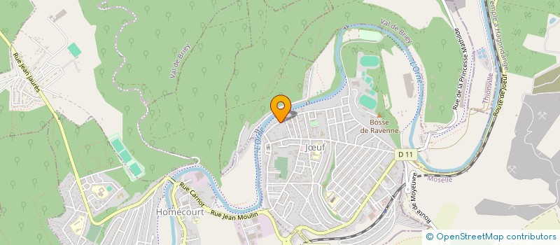 localisation de l'entreprise SCI HEXALOG  JUF