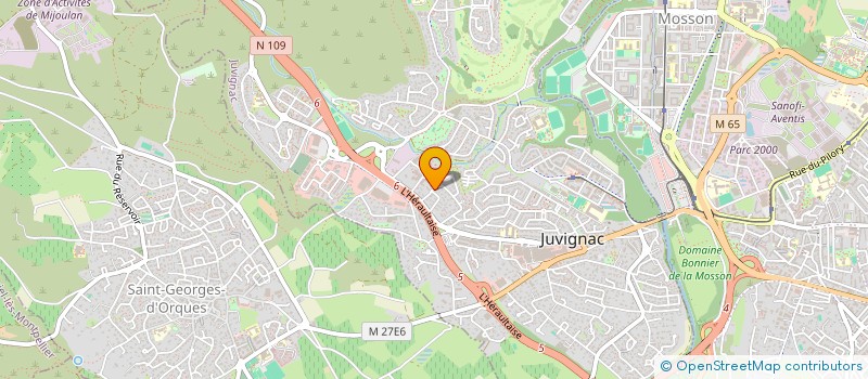 localisation de l'entreprise SCI HEYDY  JUVIGNAC